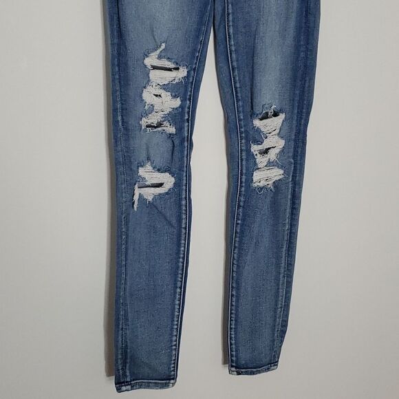 AMERICAN Eagle next level stretch size 2 highest rise jeggings - Picture 2 of 8
